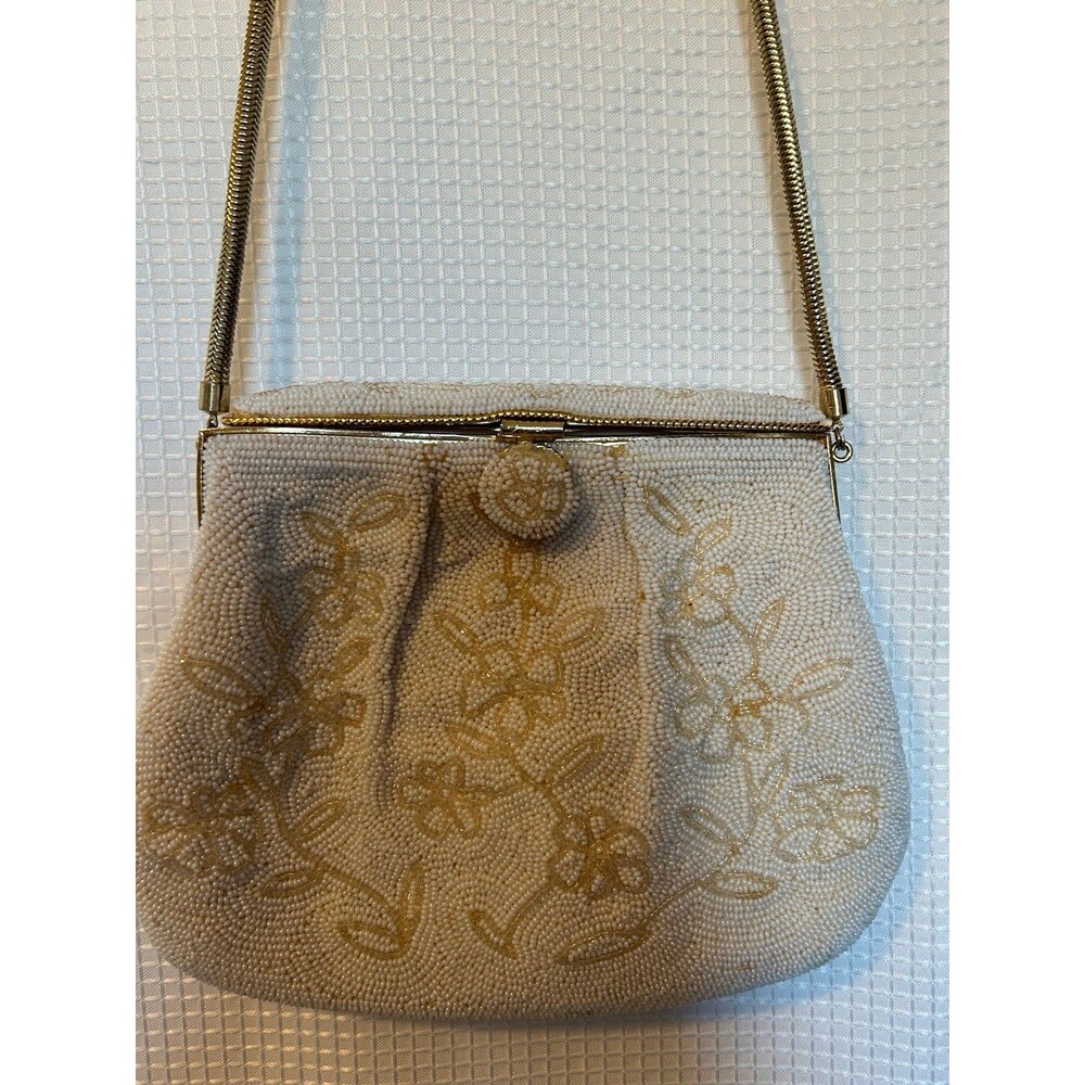 Vintage beaded clutch purse from the mid-20th century